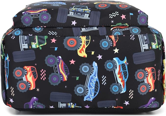 CAMTOP Kids Backpack for Boys, Preschool Toddler Backpack Kindergarten School Bookbag for Age 3-8(Monster Truck)