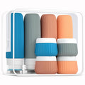Mrsdry Travel Bottles 8 Pack, TSA Approved 3 oz Toiletries Containers, Leak Proof Silicone Squeezable Essentials Jars with Clear Bag