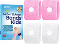 Motion Sickness Bands for Kids Cruise Travel Essentials Anti-Nausea Acupressure Wristband for Morning Car Sea Sickness Wristbands for Kids-2 Pairs White/Pink