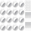 Tracker Tags-16 Pack, 5.3 Bluetooth Tracker Work with Apple Find My (iOS Only), 100dB Sound Finder, Smart Tags with Keychain/Lanyard, Item Finder for Luggage/Key/Suitcase, Replaceable Battery.