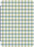 Casely Kindle Case | Pastel Picnic | Blue & Green Gingham | Compatible with 7” Kindle Colorsoft and 7” Kindle Paperwhite (12th Gen 2024 Models)