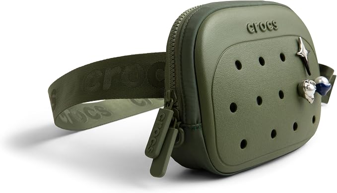 Crocs Classic Belt Waist Bag, Customizable Fanny Pack, Personalize with Jibbitz Charms, Cargo, One Size