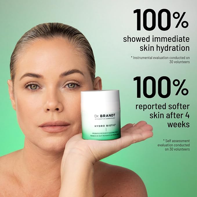 Dr. Brandt Hydro Biotic - Recovery Sleeping Mask - Deeply Hydrates + Reduces Redness & Signs of Irritation - 1.7 oz