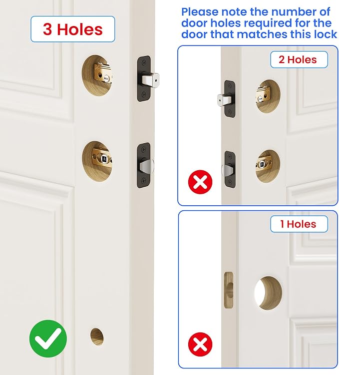 Veise VE06-H Smart Front Door Lock Set, App Control, Keyless Entry Deadbolt with Lever Handle, Electronic Digital Touchscreen Keypad, Auto Lock, Easy Install, Matte Black