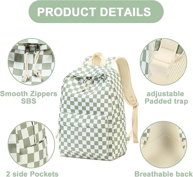 LEDAOU Backpack for Girls School Bag Kids Bookbag Teen Backpack Set Daypack with Lunch Bag and Pencil Case | Kids, Bookbag, Daypack, with Lunch Bag, and Pencil Case