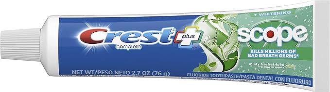 Crest Complete Multi-Benefit Whitening + Scope Minty Fresh Flavor Toothpaste 2.7 Oz (Pack of 12)