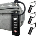 LAFENLIN TSA Approved Firearm Travel Case Locks, Gun Case Hard Pistol Cases Lock Gun Carrying Case Lock, Cut-Proof Case TSA Padlocks for Rifles/Revolver/Handgun/Camera Hard Cases