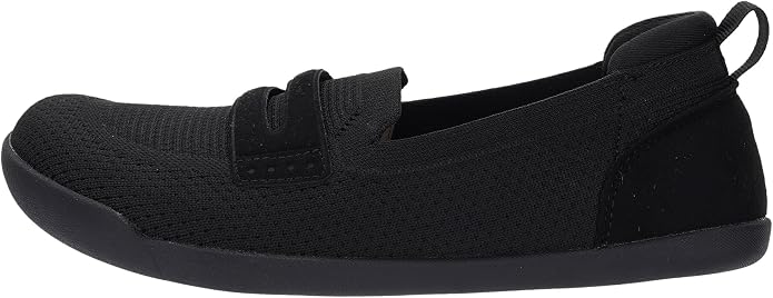 WHITIN Women's Round Toe Slip On Penny Loafers | Wide Barefoot Flats with Breathable Knit