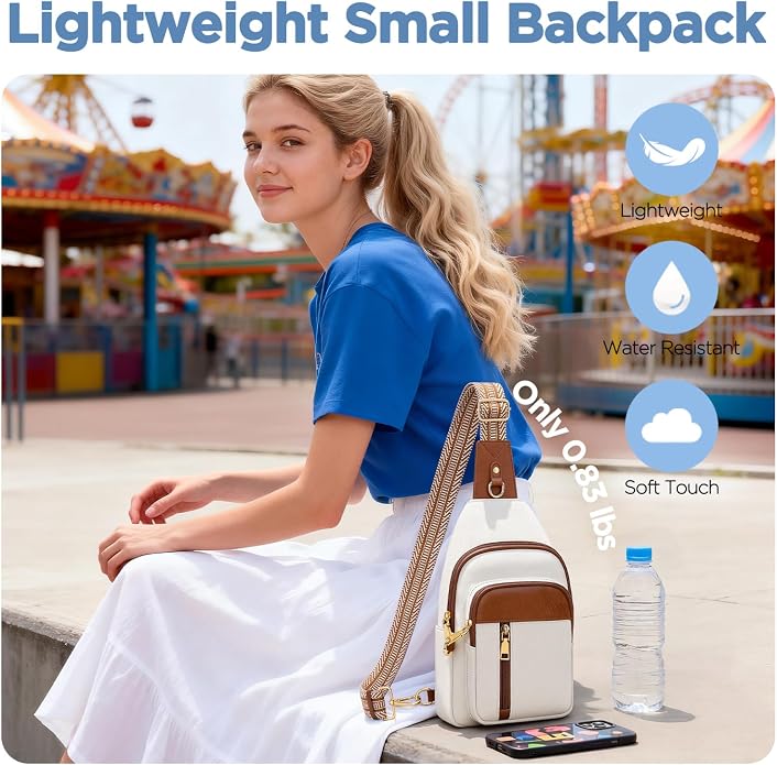 Anti Theft Crossbody Bags for Women RFID Sling Bag, Vegan Leather Cross Body Travel Purse for Women Men