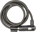 Kryptonite KryptoFlex Bike Lock Cable, 2FT/6FT/10FT Long 12mm Thick Heavy Duty Braided Steel Cable Anti-Theft Security Lock for Outdoor Equipment, Combination/Key Bike Lock