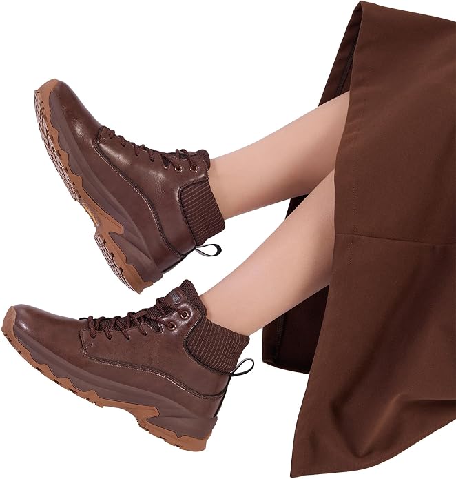 SHULOOK Non Slip Work Boots for Women Slip-Resistant Shoes Waterproof Food Service Chef Kitchen Restaurant Working Casual Comfortable Ankle Boot Outdoor Walking Booties Sneakers
