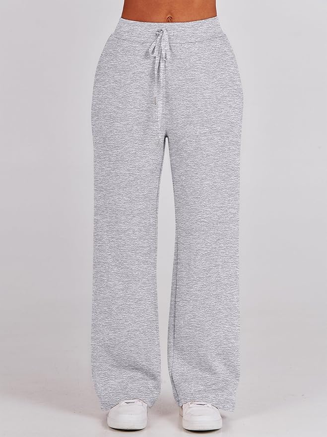ANRABESS Women’s 2 Piece Outfits Half Zip Sweatshirt & Wide Leg Pants Airport Travel Lounge Matching Sets Sweatsuits Clothing