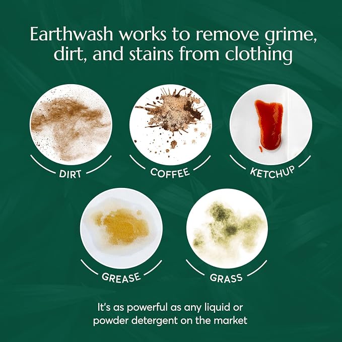 Earthwash Laundry Detergent Sheets (Up To 192 Loads) 96 Scent Free Sustainable Sanitizer Strips - Ideal for Travel & Home Liquidless Laundry by Cleanomic