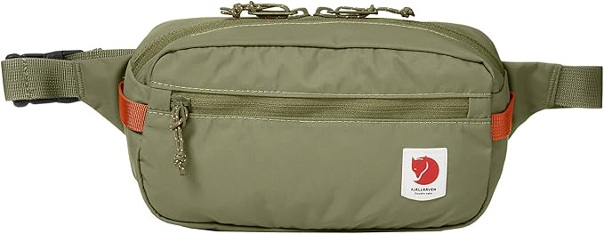Fjällräven High Coast Hip Pack – Lightweight Waist Pack, Crossbody Sling Bag for Travel, Hiking & Everyday Use, Green