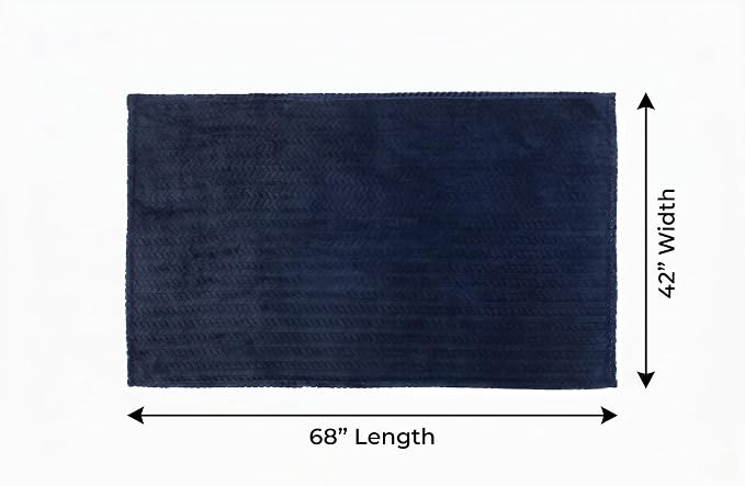 EverSnug Travel Blanket & Pillow 68x42 - Premium Ultra-Soft Microfleece 2 in 1 Compact & Packable Flight Blanket with Soft Bag Pillowcase, Hand Luggage Sleeve and Backpack Clip (Navy Blue)
