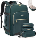 LOVEVOOK 40L Travel Backpack Flight Approved Carry on Backpack,3 Packing Cubes,Waterproof Personal Item Travel Bag,TSA Carry on Luggage Suitcase Travel Essentials,Gifts for Women & Men,fits 17" Laptop