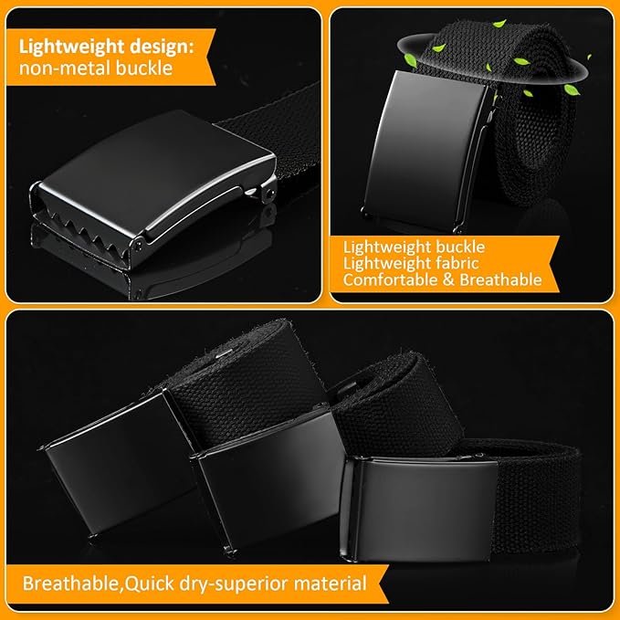 Yahenda 20 Pcs Web Belt for Men Women Belt Adjustable Canvas girdle Golf Strap with Military Buckle Casual Web girdle