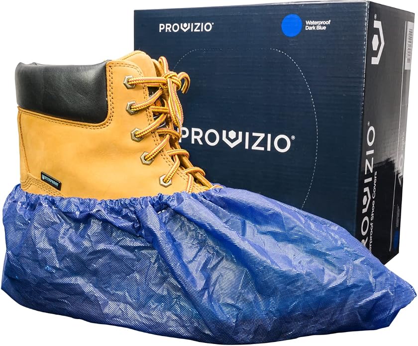 Waterproof Shoe Covers Disposable Non Slip Extra Large Boot Cover - (40 Pairs)