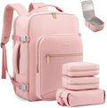 LOVEVOOK 50L Travel Backpack Flight Approved Carry on Backpack,3 Packing Cubes,Waterproof Personal Item Travel Bag,TSA Carry on Luggage Suitcase Travel Essentials,Gifts for Women & Men,fits 18" Laptop