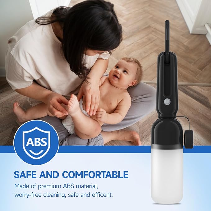 Morfone Portable Bidet for Travel, High Pressure Electric Handheld Sprayer 350ML with Dual Spray Modes, USB-C Rechargeable Waterproof Travel Bidet for Women, Men, Postpartum, Personal Hygiene(Black)