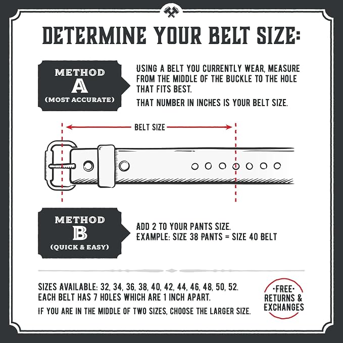 Main Street Forge American Made Leather Belts for Men | Men's Leather Belt | Made in the USA Mens Belt