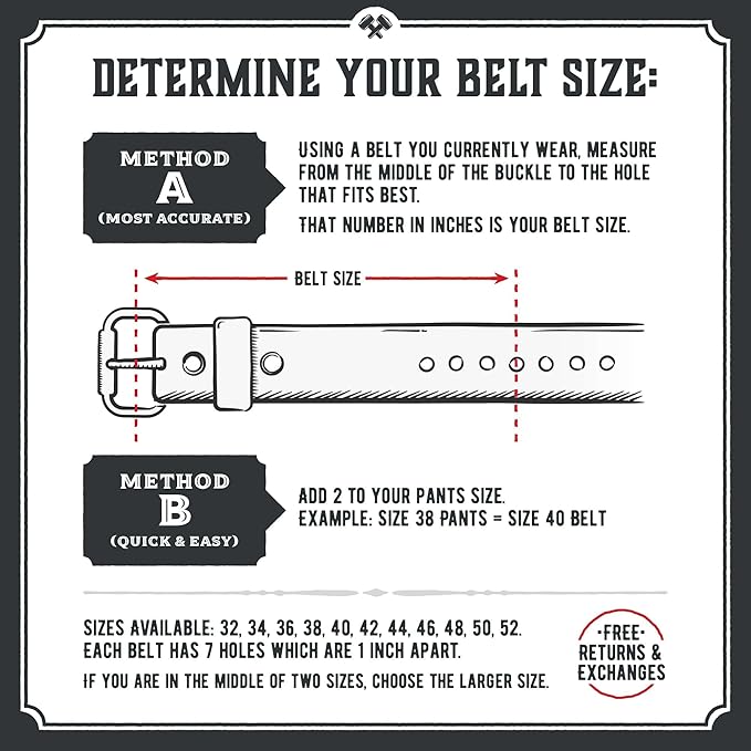Main Street Forge American Made Leather Belts for Men | Men's Leather Belt | Made in the USA Mens Belt