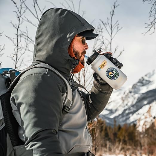 Epic Water Filters Nalgene Ultimate Outdoor Travel OG Water Bottle with Filter - BPA Free