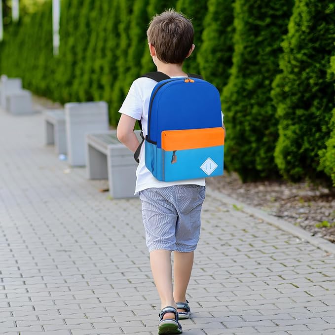 AZKAQA Little Kids Backpack for Girls Boys - Toddler Preschool Backpack School Bag Cute Kindergarten Backpack for Aged 3-6, Treasure Blue Sky Blue
