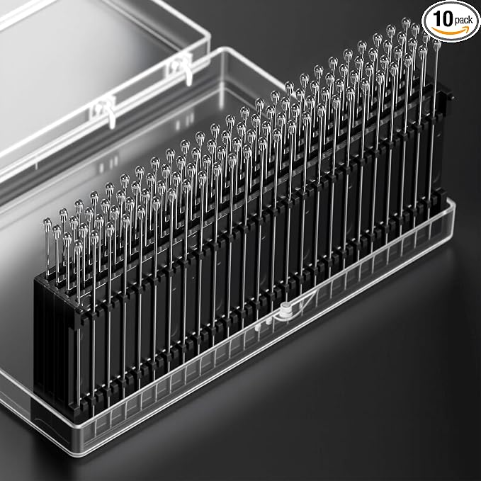 ESD Professional Stainless Steel Gel Swab Sticks for Cleaning Camera Lenses, sensors, PCB, SMT, semiconductors and Electrostatic Sensitive Equipment. (Transparent-100Packs, High Viscosity)
