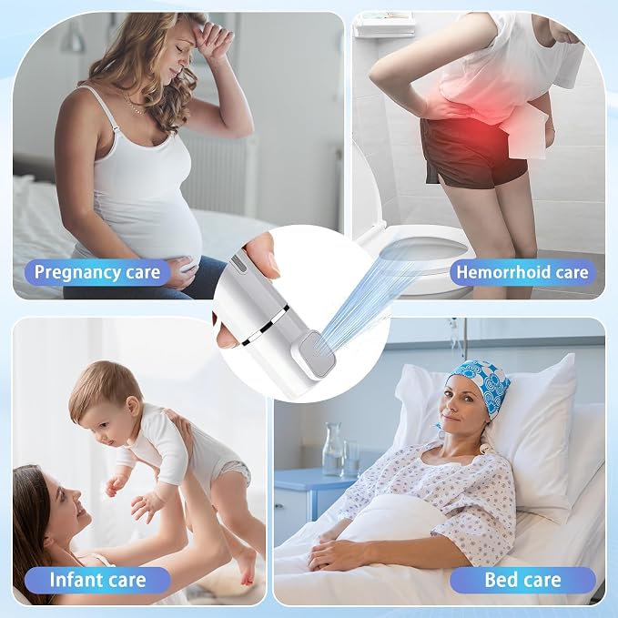 Portable Bidet for Travel - Rechargeable Electric Handheld Travel Bidet Sprayer for Women & Men Waterproof, Travel Bidet for Postpartum & Personal Hygiene | Rechargeable Electric Handheld Travel Bidet Sprayer for Women & Men Waterproof, Travel Bidet fo...