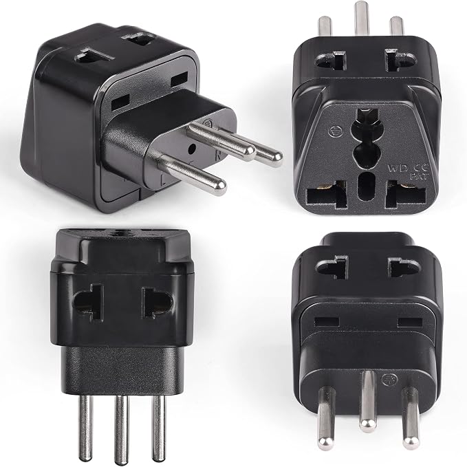 OREI Type J Adapter – Switzerland Travel Plug Adapter – US to Switzerland Plug Adapter – CE Certified & RoHS Compliant Type J Converter