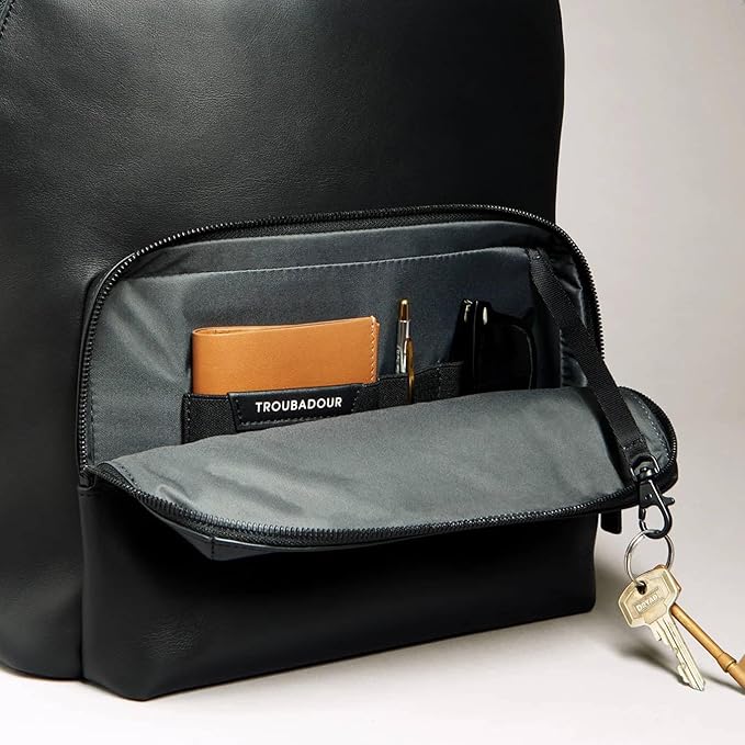 Troubadour Generation Leather Backpack - Black