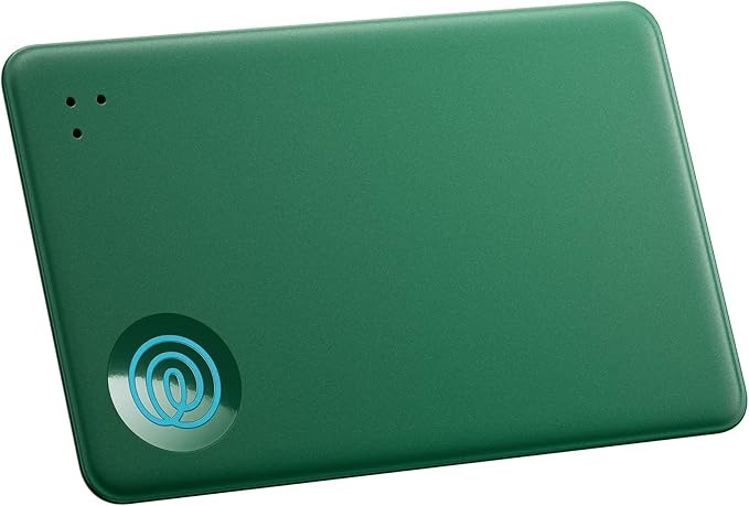 Tile by Life360 Slim - Wallet Finder, Bluetooth Tracker and Item Locator for Luggage Tags, Passports and More. Both iOS and Android Compatible. Phone Finder. 1-Pack (Green Surf)