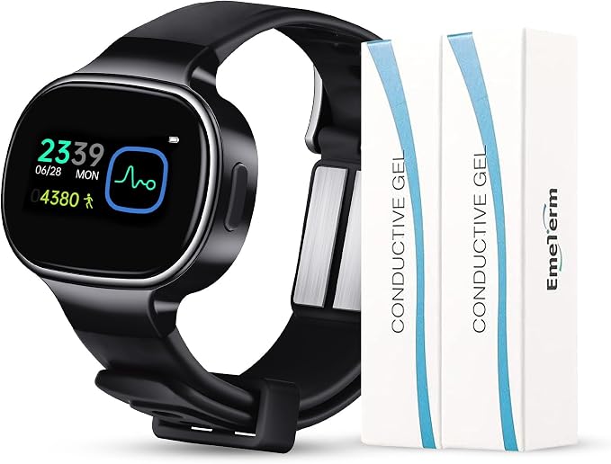 EmeTerm Smart FDA-Cleared Anti-Nausea Wristwatch Touchscreen IP67 Waterproof Morning Motion Sickness Relief Rechargeable Fast Acting Drug Free