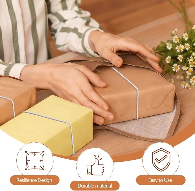 1000 Pcs 9 Inch Long Elastic Loop for Attaching Tags, Easy and Fast to Attach, Bundle of White Elastic String for Hang Tag, Clothes Tabs, Price Tabs, Luggage Label