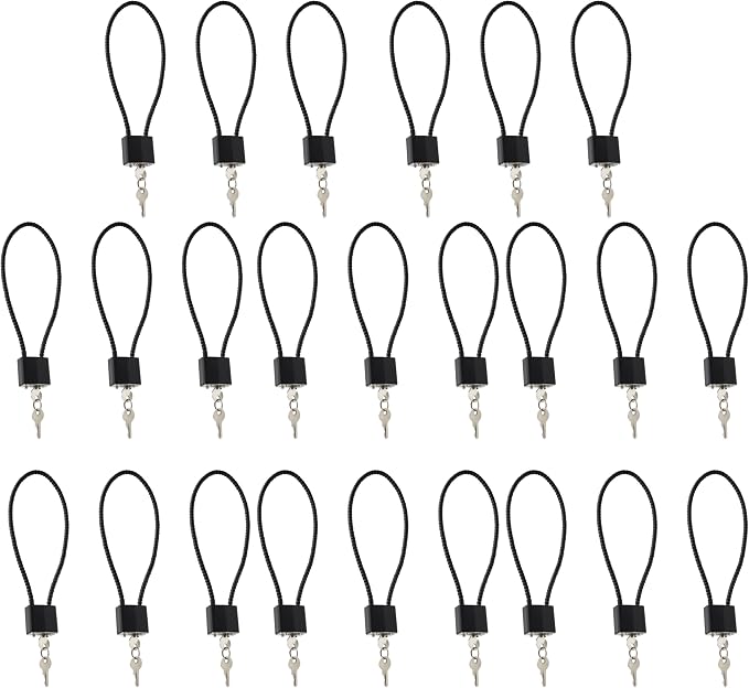 Cable Gun Locks with Keys Hunting Sports- Keyed Alike 15" Cable Gun Safe Lock CA DOJ Approved for Pistols, Handguns, Rifles, and Shotguns, Home, Storage Firearm Locking and Safety