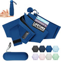 Travel Mini Umbrella Compact Small & Lightweight, UV Rain Protection, Pocket-Sized Folding Umbrellas with Quickdraw & Case for Men Women & Kids Backpack