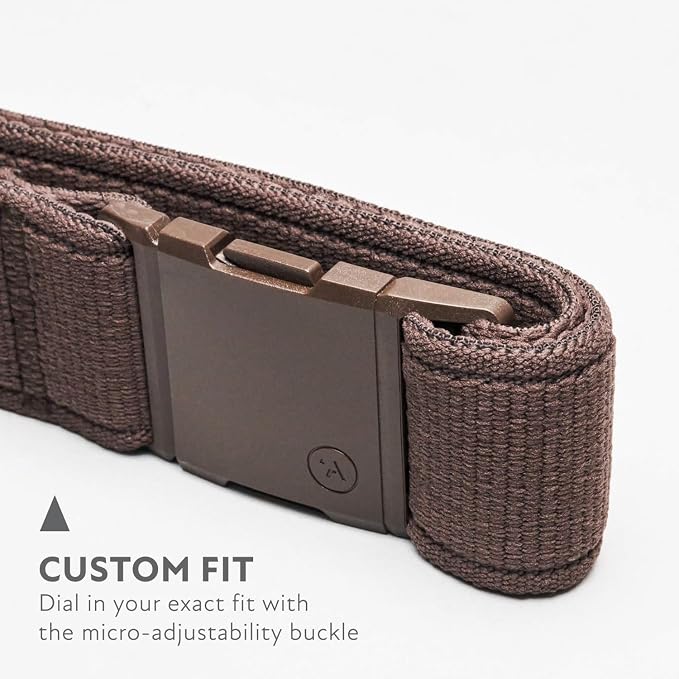 Arcade Belts A2 Unisex Adventure Belt: Heavy Duty Stretch, Metal Free Buckle