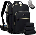 LOVEVOOK 40L Travel Backpack with Waist Strap,Flight Approved Carry on Backpack,Waterproof Personal Item Travel Bag,TSA Carry on Luggage Suitcase Travel Essentials,Gifts for Women & Men,fit 17" Laptop