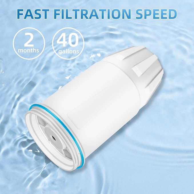 Water Filter Replacement for Zero Water 4-Pack 5-Stage 0 TDS Filters Fit 10 Cup Pitcher and Dispenser ZR-001 ZR-017 ZR-004 ZP010, Reduce Lead, Chromium, PFOA/PFOS by APPLIANCEMENTS
