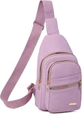 Banelu Crossbody Sling Backpack Sling Bag for Women, Small Chest Bag Daypack Fanny Pack Cross Body Bag for Hiking Traveling Outdoors