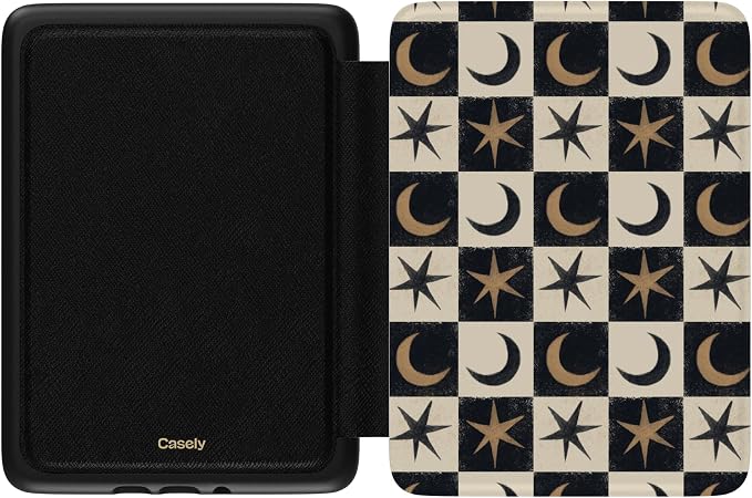 Casely Kindle Case | Mystic Moonstar | Black Celestial | Compatible with 7” Kindle Colorsoft and 7” Kindle Paperwhite (12th Gen 2024 Models)