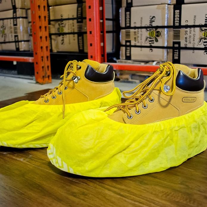 ShuBee Original Disposable, Extra-Large Boot and Shoe Covers, Thicker & Stronger, Durable Protection for Floors - 50 Pairs