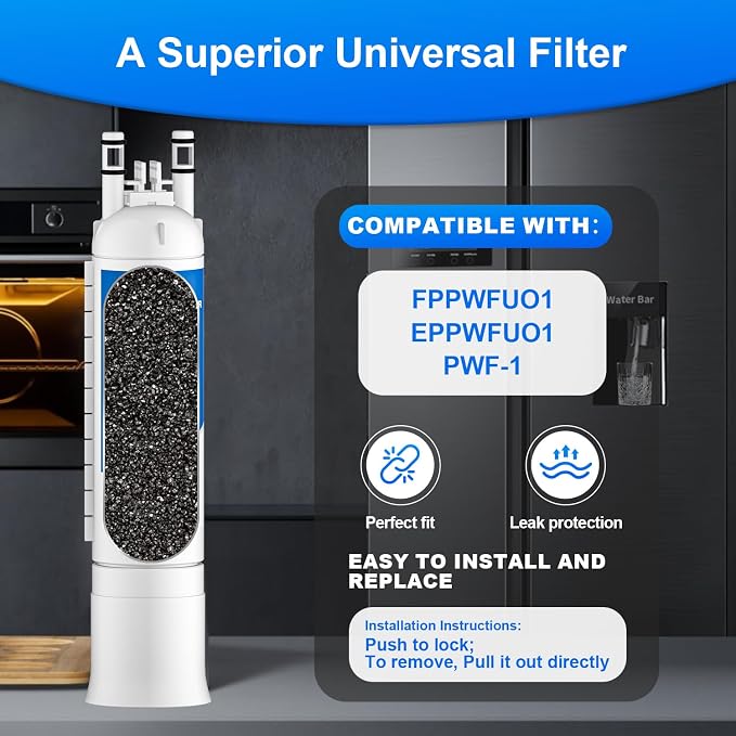 FPPWFU01 Water Filter Replacement Compatible with FPPWFU01 Water Filter, EPPWFU01, EPPWF01 (3PCS)