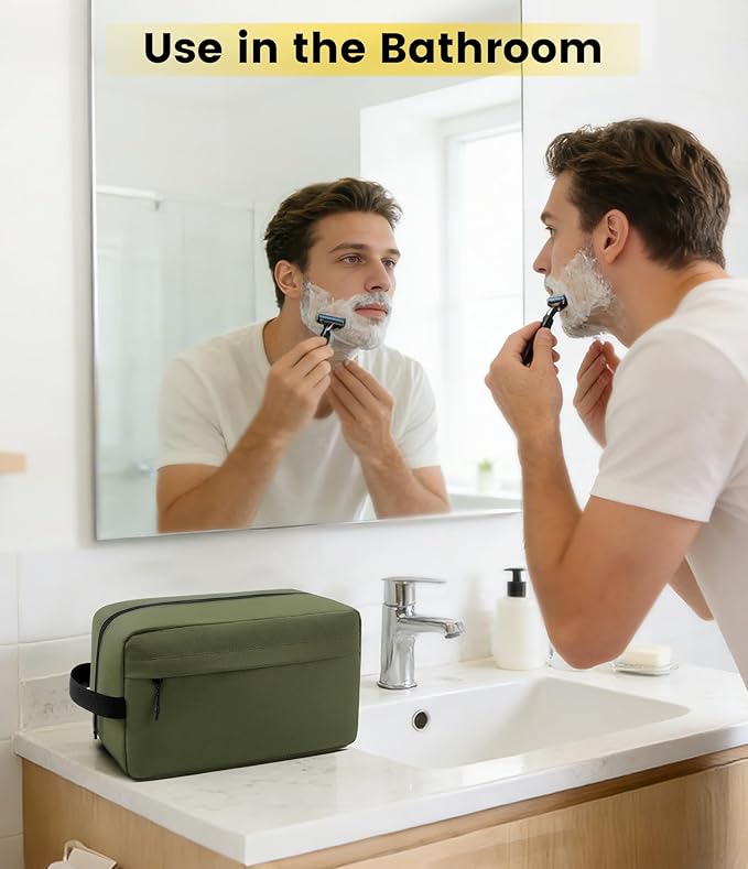 Vorspack Travel Toiletry Bag for Men - Hanging Toiletries Bag Water Resistant Travel Bag for Toiletries Accessories