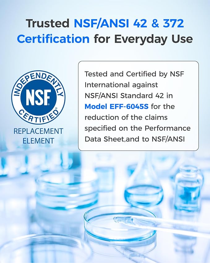 Waterdrop Alkaline WD-F45-AL Refrigerator Water Filter, Enhances pH, Replacement for Samsung® DA97-17376B, HAF-QIN/EXP, DA97-08006C, RF28R7201SR, RF28R7351SG, 3 Pack