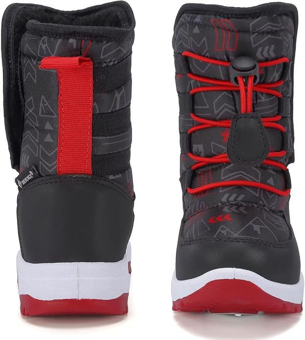 CIOR Winter Snow Boots for Boy and Girl Outdoor Waterproof with Fur Lined(Toddler/Little Kids)
