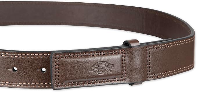 Dickies Men's Dickies Unisex Leather Mechanic No-Scratch Work Belt - Buckleless, Snap-On Belt
