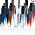 Domensi 20 Pcs 10/15/20/30 ml Perfume Travel Refillable Glass Bottles Spray Bottle Perfume Atomizer for Cologne Dispenser Leak-proof Fragrance Bottles Atomizer Pump Kit (10 ml,Amber Color)