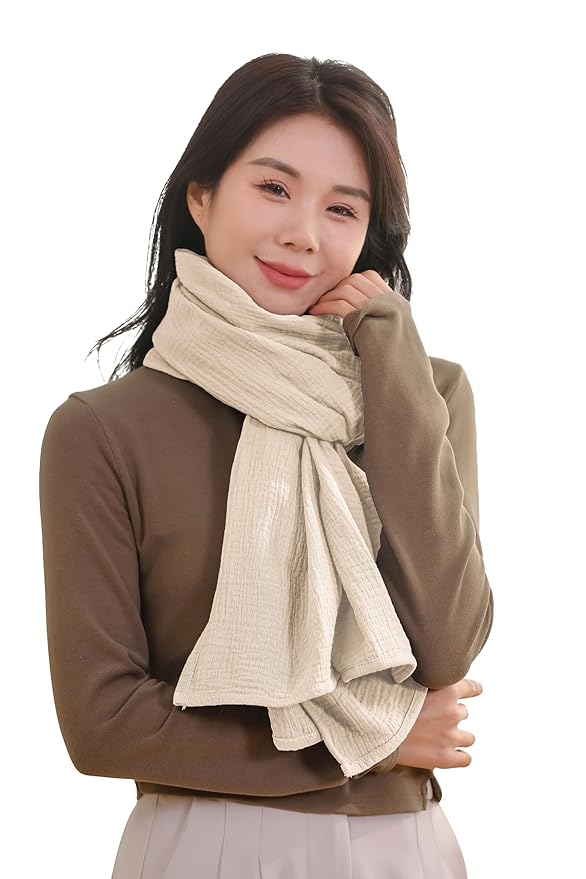 TADO MUSLIN 2-Pack Nursing Covers for Breastfeeding, 100% Organic Cotton Muslin Nursing Cover for Mom, Soft Breathable Breastfeeding Cover, Full Privacy Cover for Nursing, Regular Coverage Brown Beige
